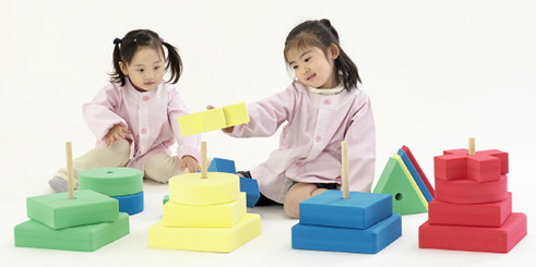 色あわせ形あわせブロック